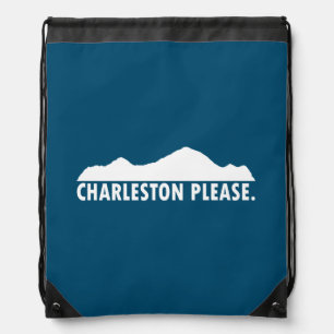 Charleston West Virginia Please Drawstring Bag