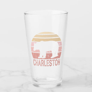 Charleston West Virginia Retro Bear Glass