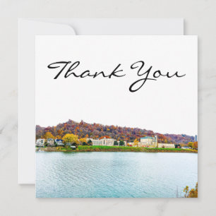 Charleston West Virginia Skyline Thank You Card