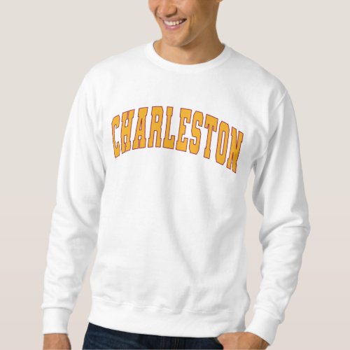 Charleston West Virginia Vintage Varsity College Sweatshirt