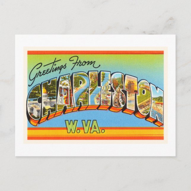 Charleston West Virginia WV Old Vintage Postcard- Postcard (Front)