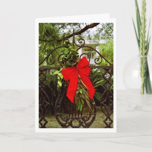 Charleston Wreath III Holiday Card