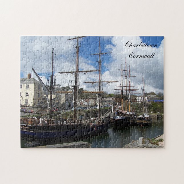 Charlestown Cornwall England Poldark Location Jigsaw Puzzle (Horizontal)