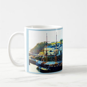 Charlestown Harbor Cornwall England Coffee Mug
