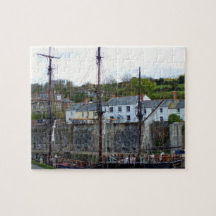 Charlestown Harbor Cornwall England Jigsaw Puzzle