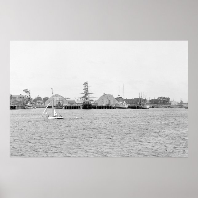 Charlestown Navy Yard: 1900 Poster (Front)