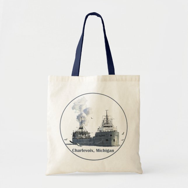 Charlevoix, Michigan Tote Bag (Front)