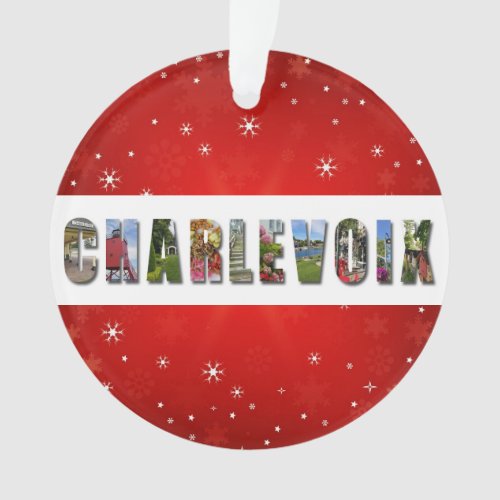 Charlevoix Michigan Travel Photos Christmas Ornament