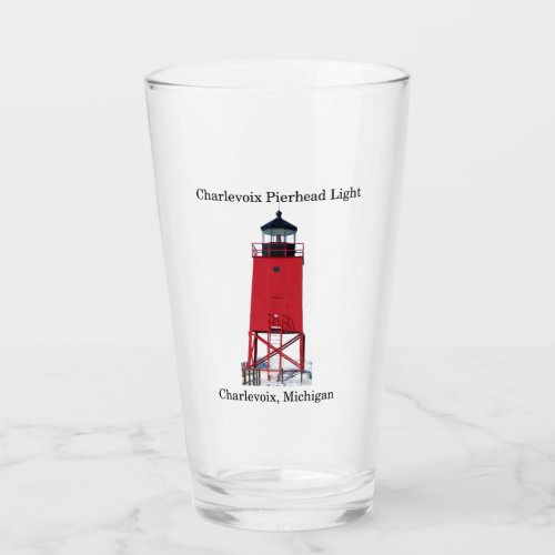 Charlevoix Pierhead Light glass