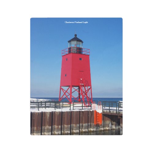 Charlevoix Pierhead Light metal wall art