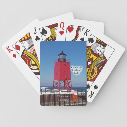 Charlevoix Pierhead Light playing cards