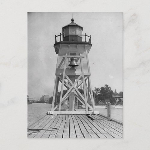 Charlevoix South Pier Light Station Postcard