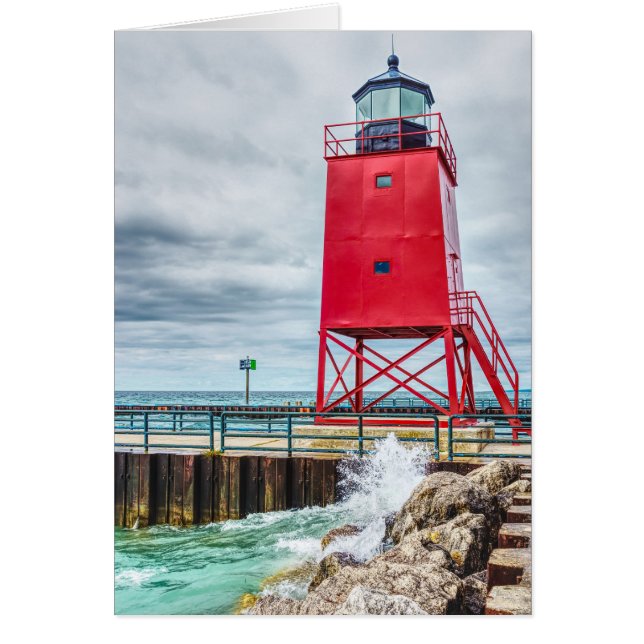 Charlevoix South Pierhead Lighthouse Cards (Front)