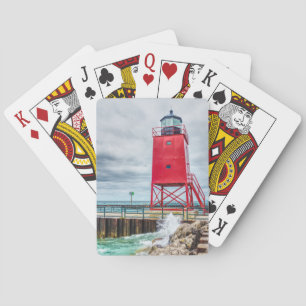 Charlevoix South Pierhead Lighthouse Poker Cards