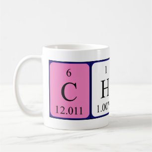 Charli periodic table name mug