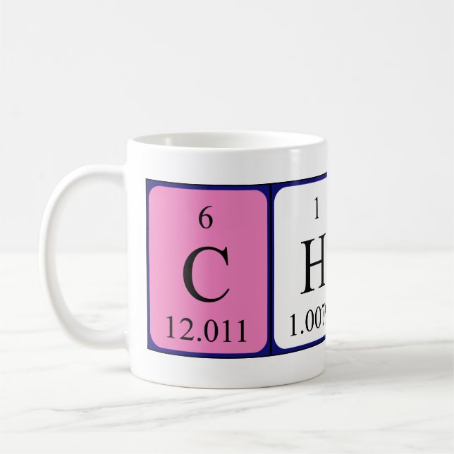 Charli periodic table name mug (Left)