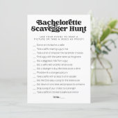 CHARLI retro bachelorette game scavenger hunt Invitation | Zazzle