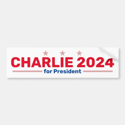 Charlie 2024 bumper sticker