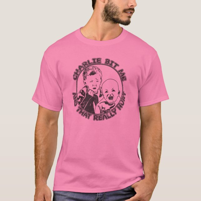 Charlie Bit Me (light shirt) T-Shirt (Front)
