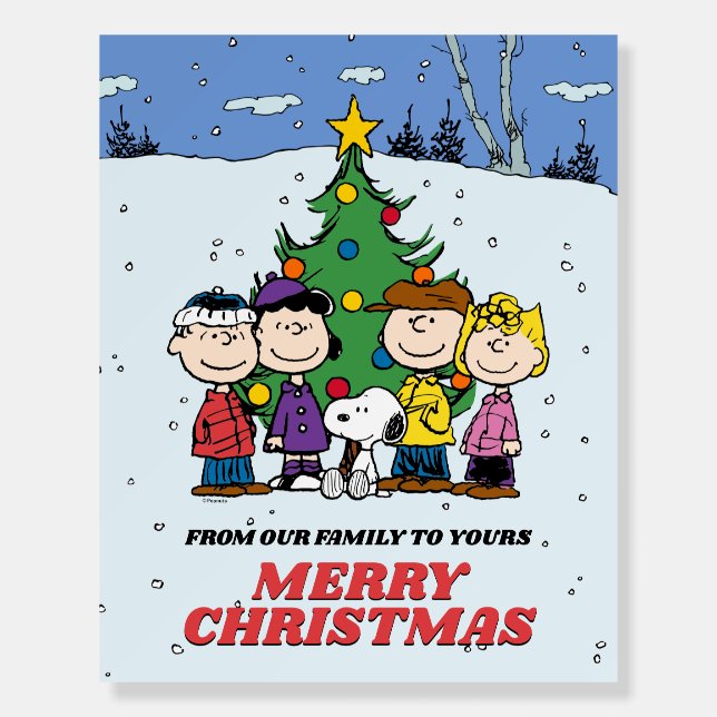 Charlie Brown and Friends Christmas Foam Board (Front)