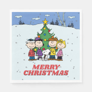 Charlie Brown and Friends Christmas Napkins