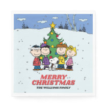 Charlie Brown and Friends Christmas Napkins