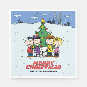 Charlie Brown and Friends Christmas Napkins