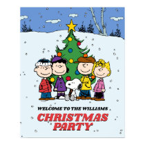 Charlie Brown and Friends Christmas Party Poster