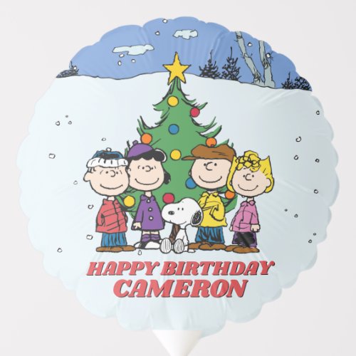 Charlie Brown and Friends Winter Birthday Balloon