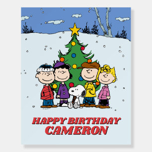 Charlie Brown and Friends Winter Birthday Foam Board