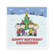 Charlie Brown and Friends Winter Birthday Napkins