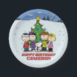 Charlie Brown and Friends Winter Birthday Paper Plates<br><div class="desc">Celebrate a winter birthday with these festive Peanuts paper plates featuring Charlie Brown and his friends. Perfect for birthday parties,  winter celebrations,  or Peanuts-themed events,  these plates bring a cheerful touch of fun and friendship to your table.</div>