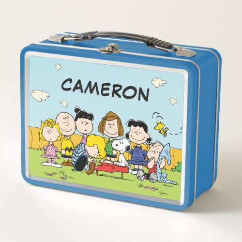 Charlie Brown and Gang  Add Your Name Metal Lunch Box