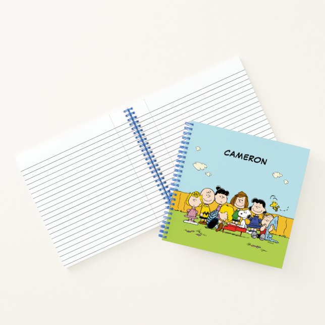 Charlie Brown and Gang | Add Your Name Notebook (Inside)