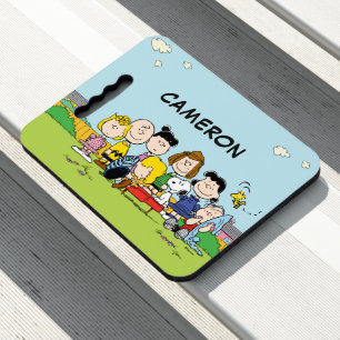Charlie Brown and Gang Add Your Name Seat Cushion