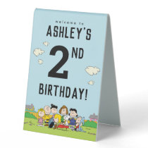 Charlie Brown and Gang Birthday Table Tent