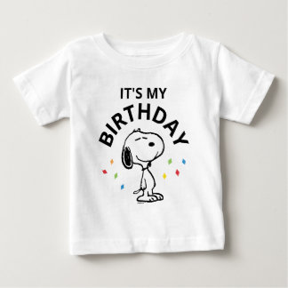Charlie Brown and Gang Confetti Birthday Baby T-Shirt