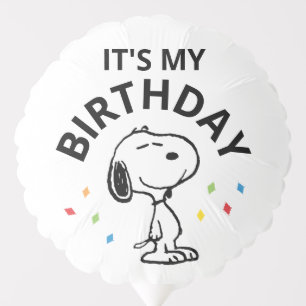 Charlie Brown and Gang Confetti Birthday Balloon