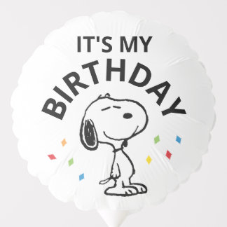 Charlie Brown and Gang Confetti Birthday Balloon