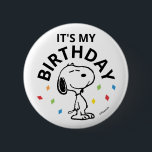 Charlie Brown and Gang Confetti Birthday Button<br><div class="desc">Celebrate a special birthday with the Peanuts gang featuring Charlie Brown and friends in a festive confetti-themed design. Perfect for adding charm and fun to any celebration,  this iconic design is ideal for fans of all ages who love the timeless Peanuts characters.</div>