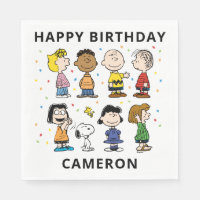 Charlie Brown and Gang Confetti Birthday