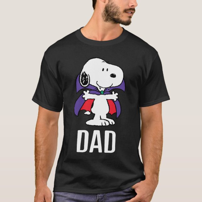 Charlie Brown and Gang Halloween Birthday Dad T-Shirt (Front)