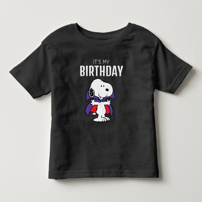 Charlie Brown and Gang Halloween Birthday Party Toddler T-shirt (Front)
