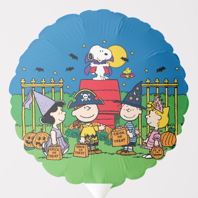 Charlie Brown and Gang Halloween Party Balloon (Front)