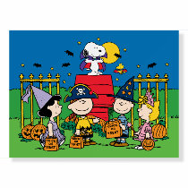 Charlie Brown and Gang Halloween Party Foam Board