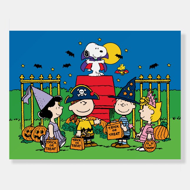 Charlie Brown and Gang Halloween Party Foam Board (Front)