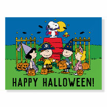 Charlie Brown and Gang Halloween Party Foam Board