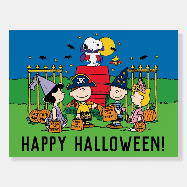 Charlie Brown and Gang Halloween Party Foam Board (Front)