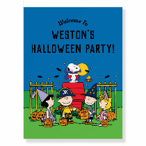Charlie Brown and Gang Halloween Party Foam Board