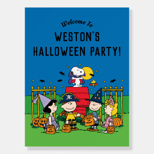 Charlie Brown and Gang Halloween Party Foam Board